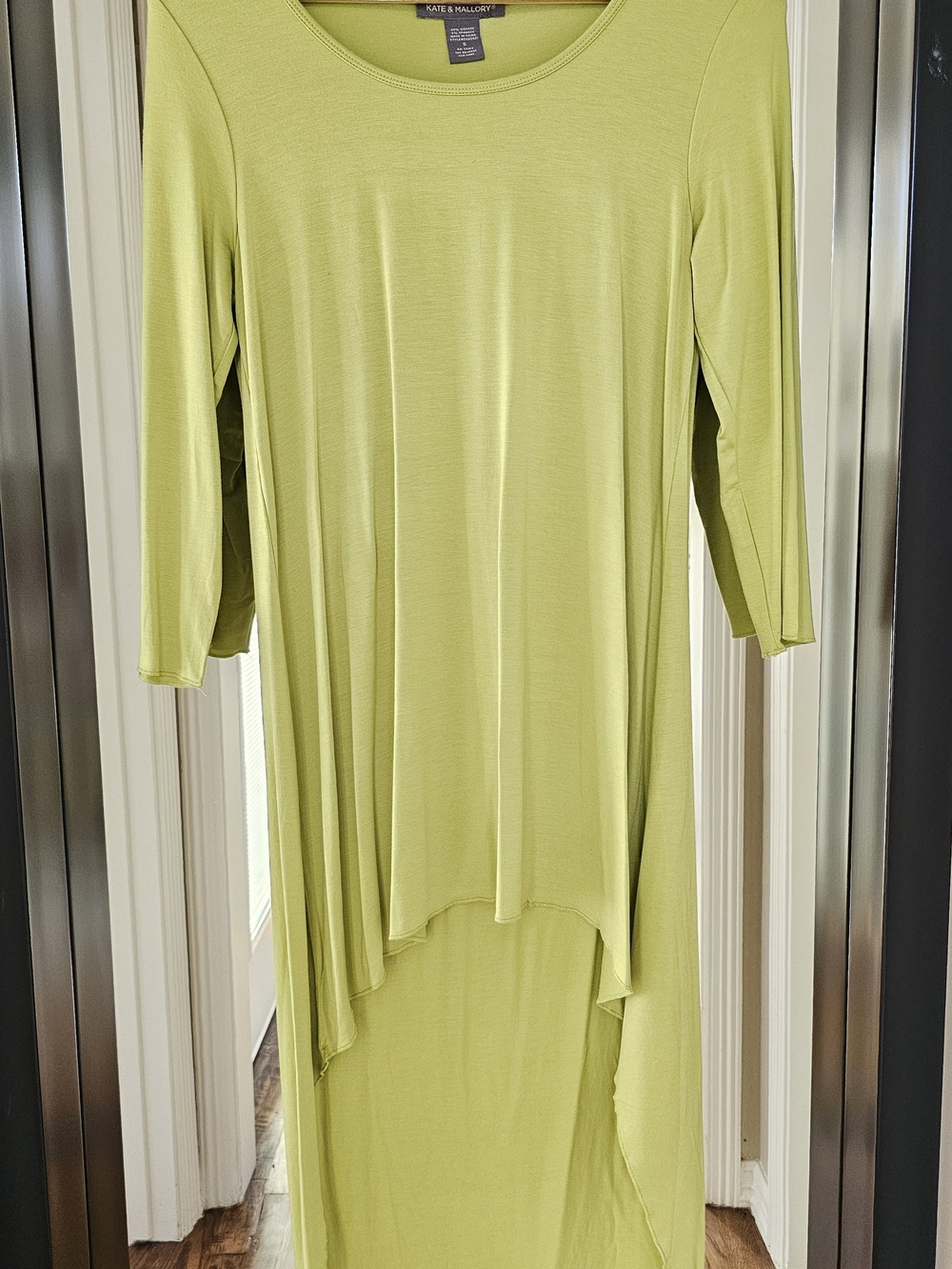 Kate & Mallory Chartreuse High-Low Tunic Dress